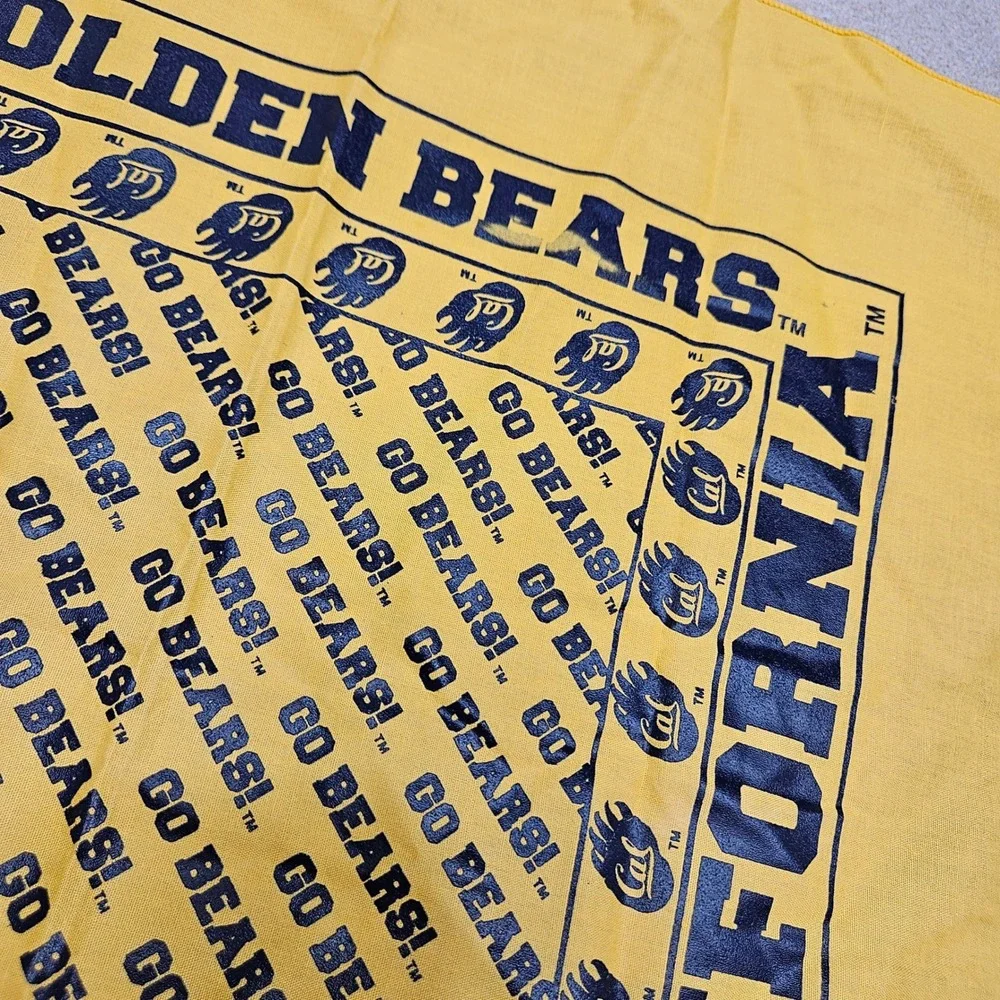 NCAA Bandana Unisex OS Yellow UC Berkeley Cal Golden Bears California Fan Gear